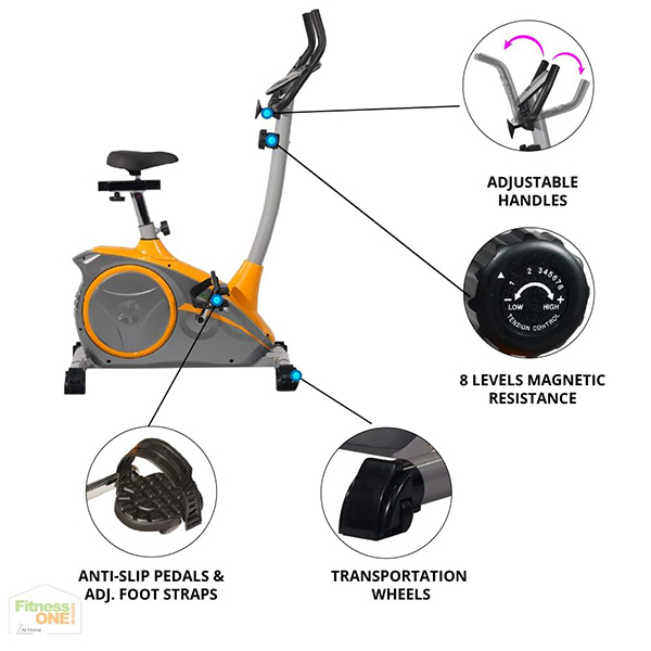 Upright Bike | Adjustable handles