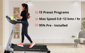15 preset program treadmill HT55