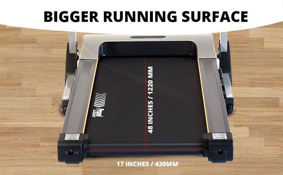 Bigger running surface HT55